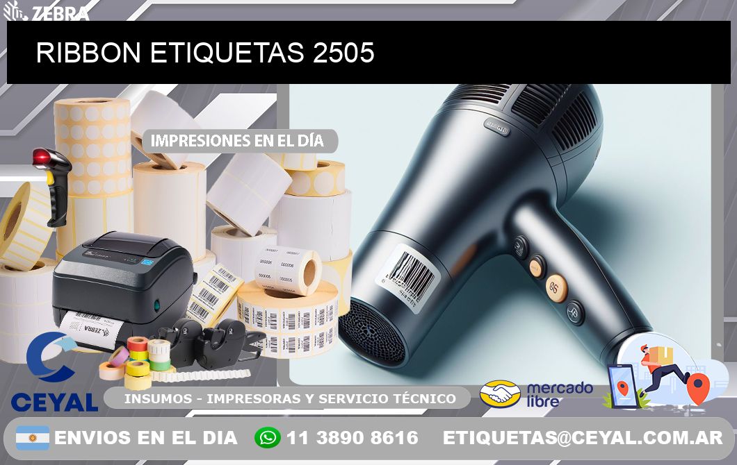 RIBBON ETIQUETAS 2505