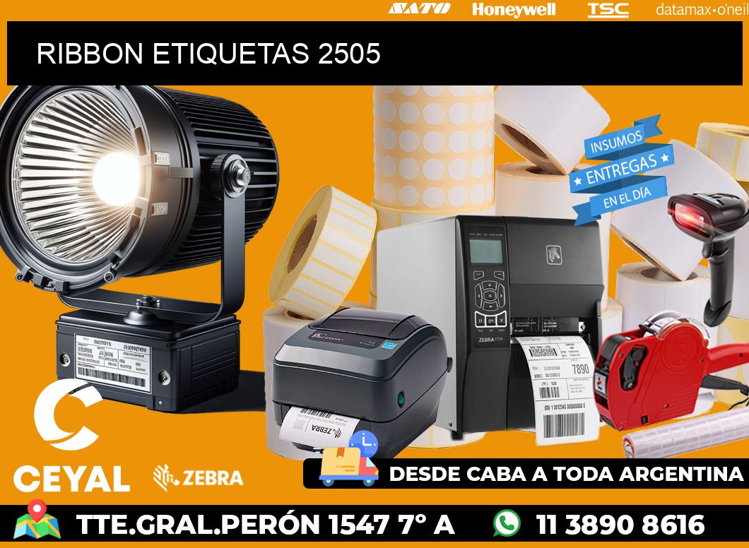 RIBBON ETIQUETAS 2505
