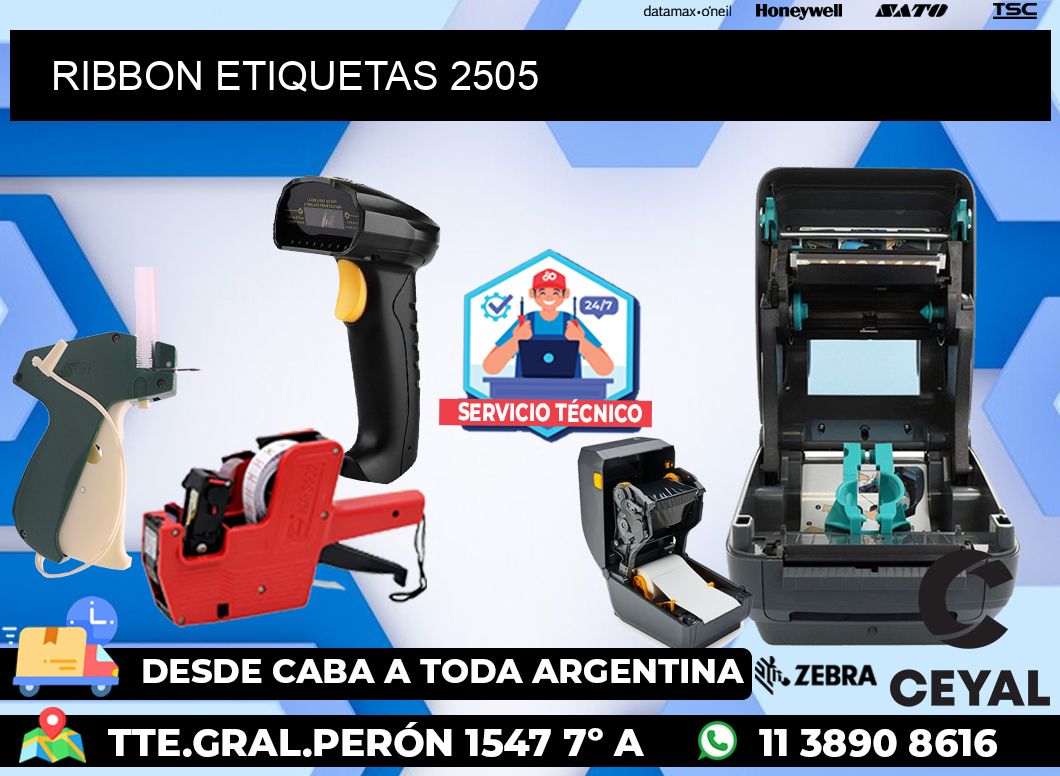 RIBBON ETIQUETAS 2505
