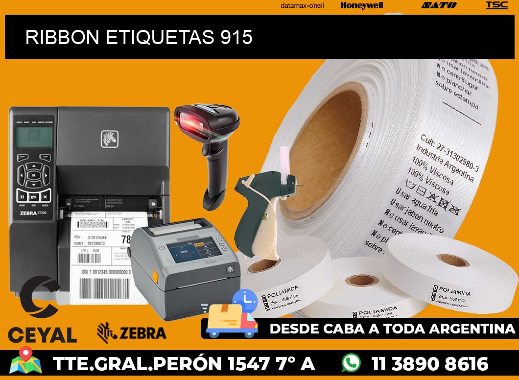 RIBBON ETIQUETAS 915