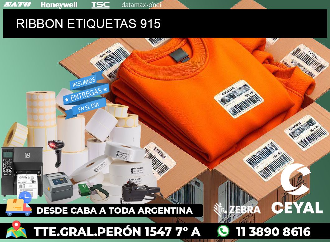 RIBBON ETIQUETAS 915