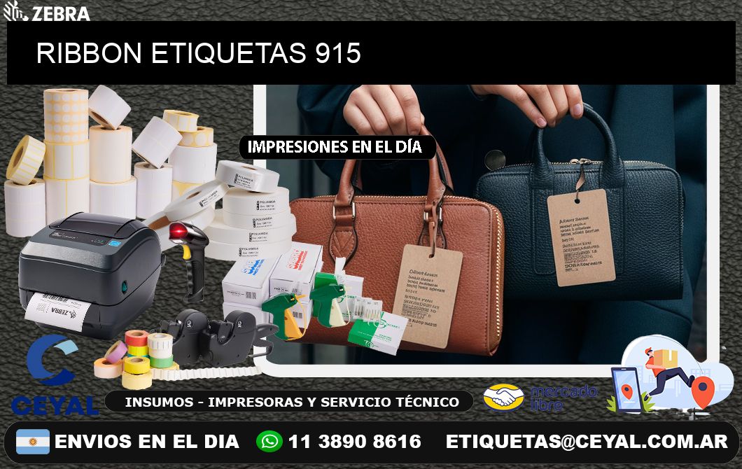 RIBBON ETIQUETAS 915