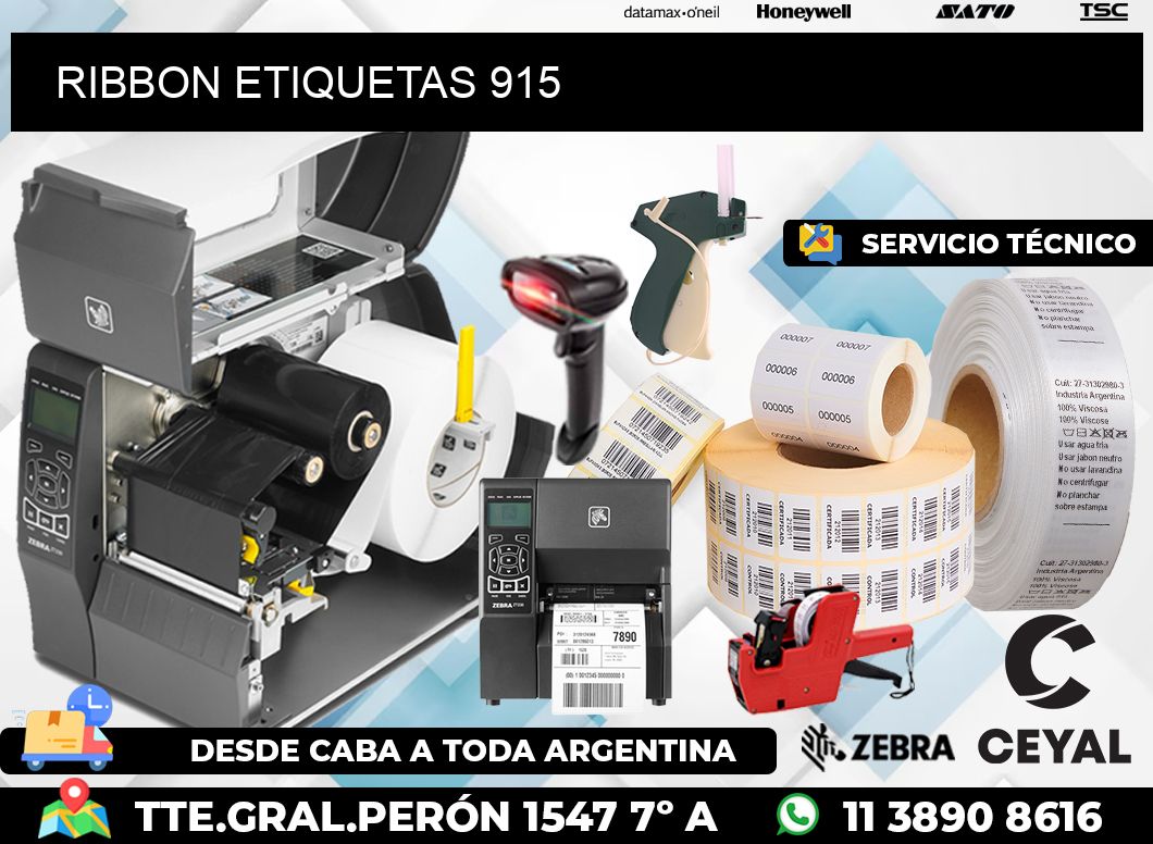 RIBBON ETIQUETAS 915