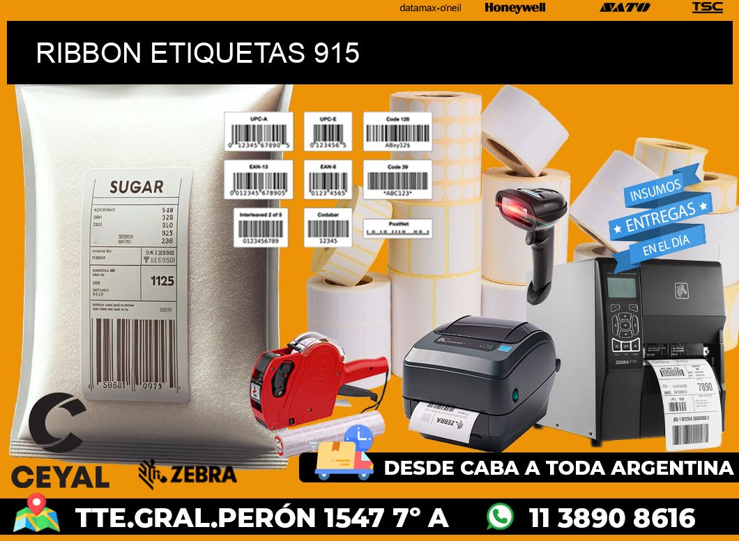 RIBBON ETIQUETAS 915