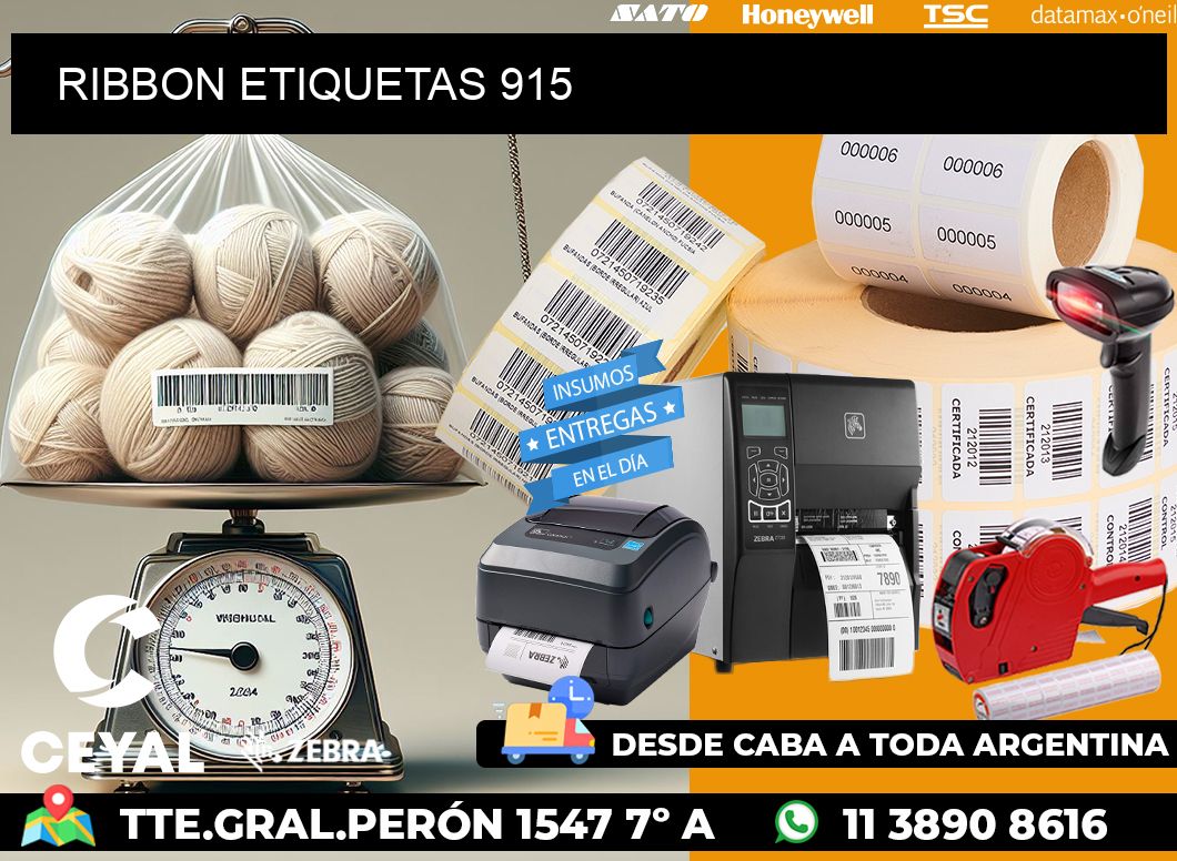 RIBBON ETIQUETAS 915