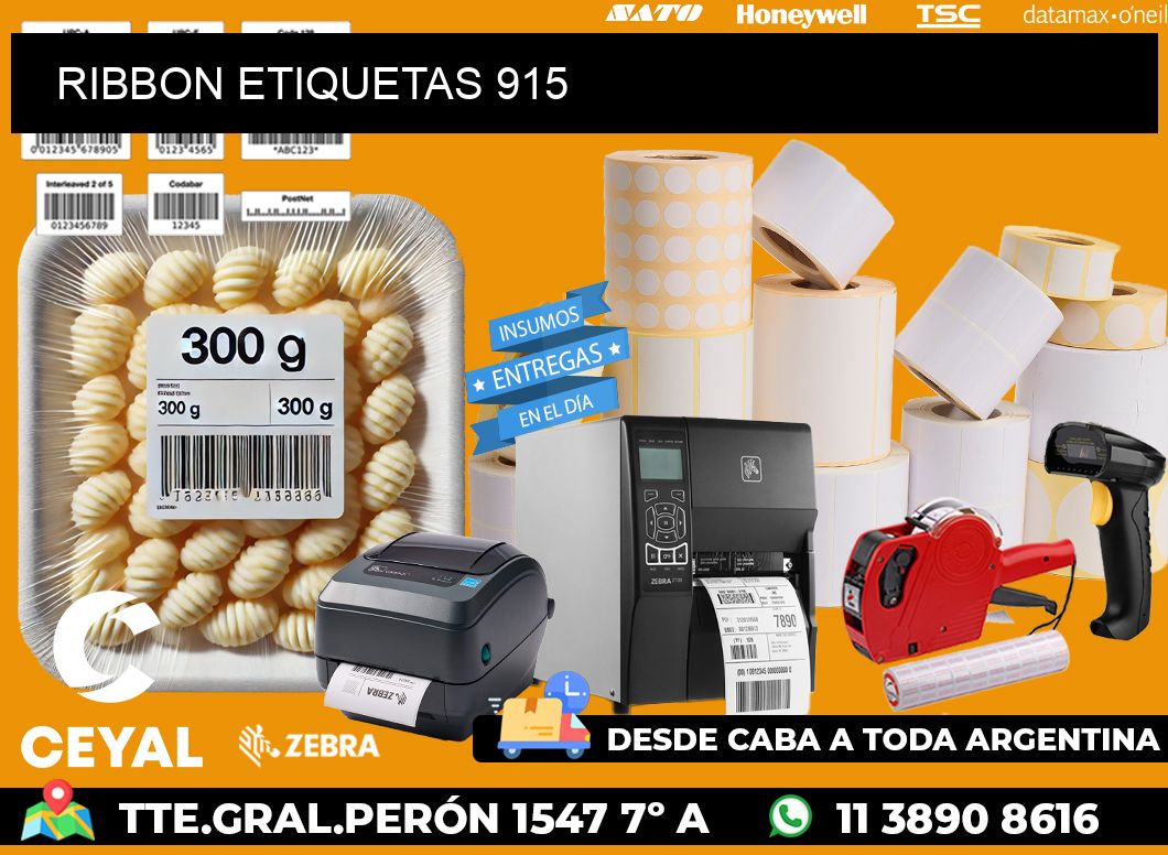 RIBBON ETIQUETAS 915