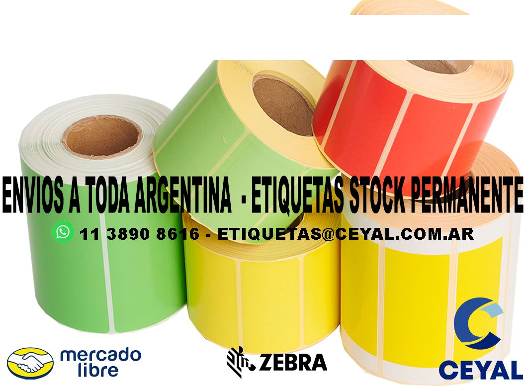 100 PACK DE ETIQUETAS 66 x 36 X 1000 UNIDADES
