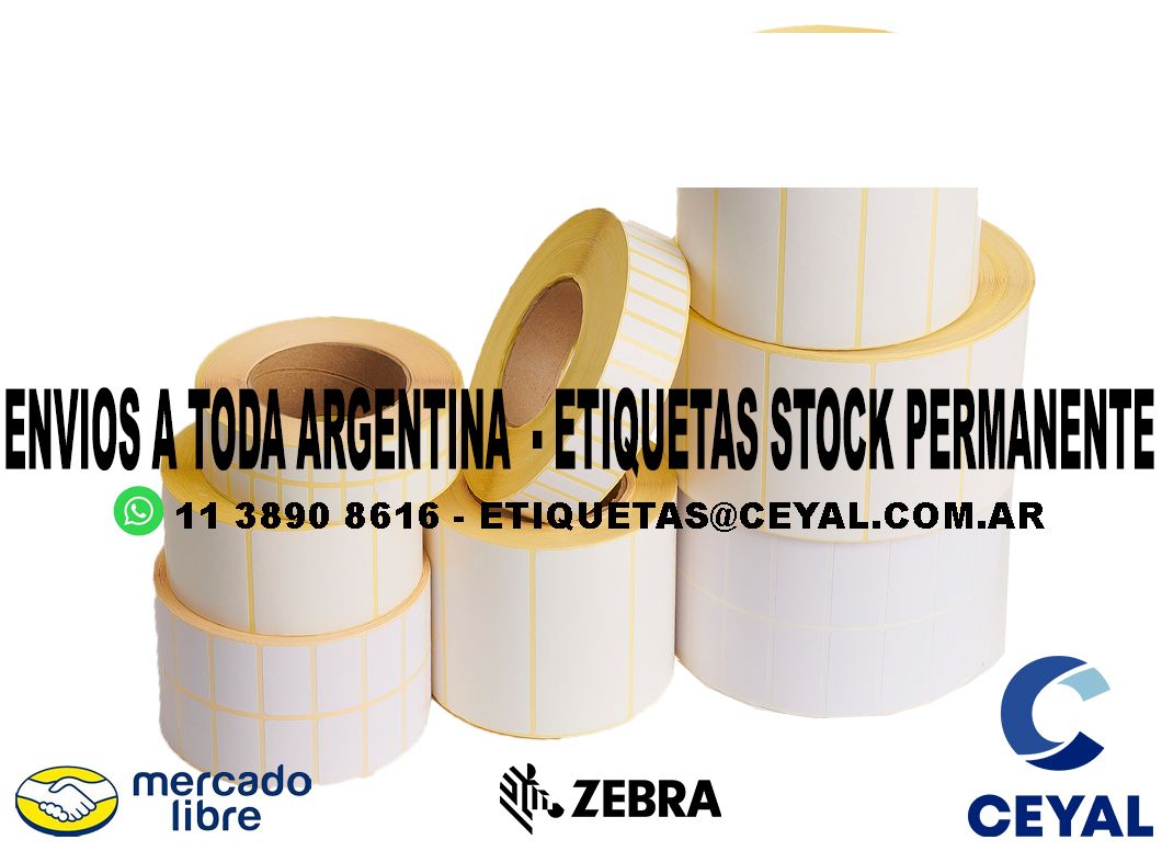 30 ETIQUETAS IMPRESAS 63 x 44 X25000 UNIDADES