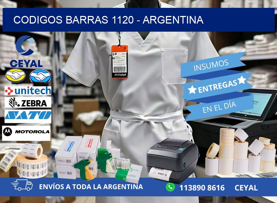 CODIGOS BARRAS 1120 - ARGENTINA