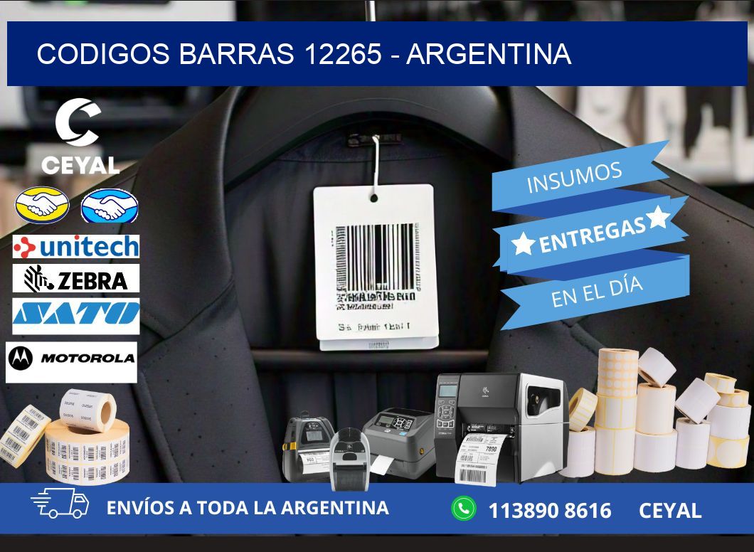 CODIGOS BARRAS 12265 - ARGENTINA