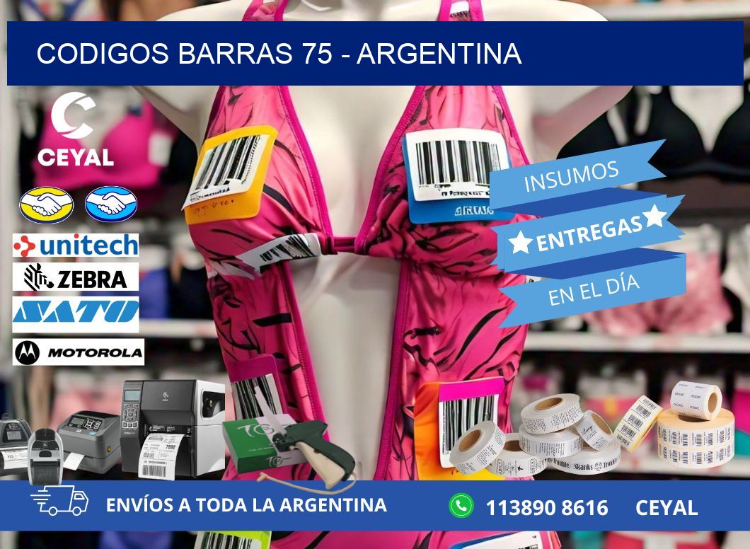 CODIGOS BARRAS 75 - ARGENTINA
