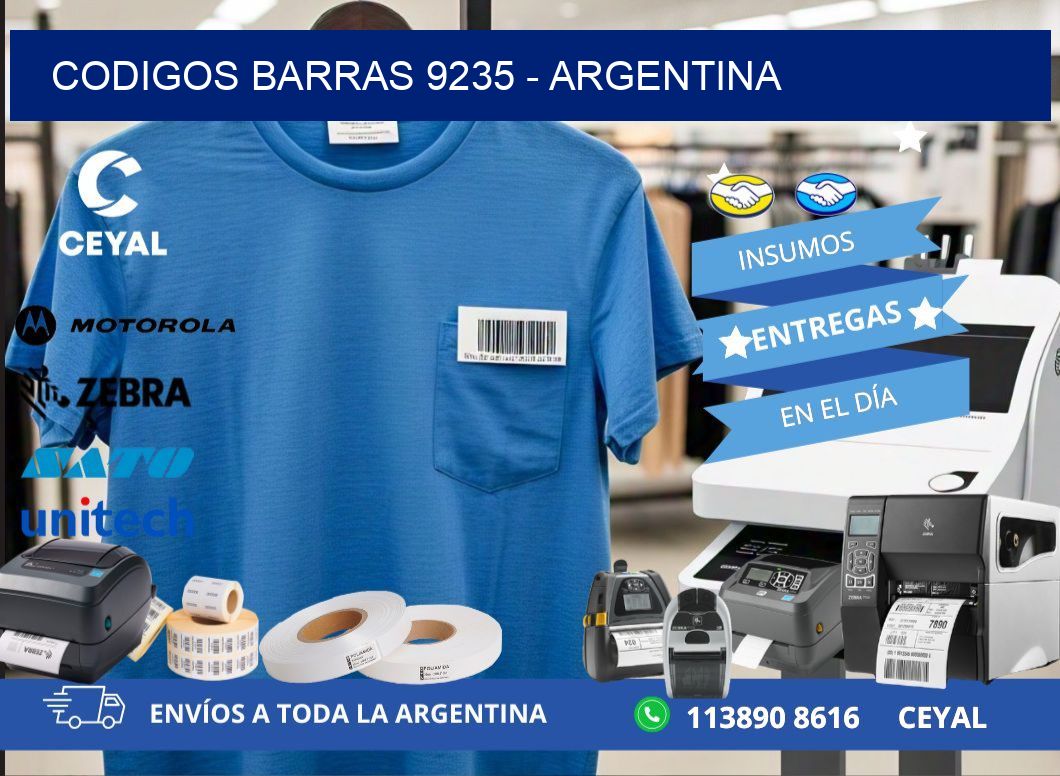 CODIGOS BARRAS 9235 - ARGENTINA