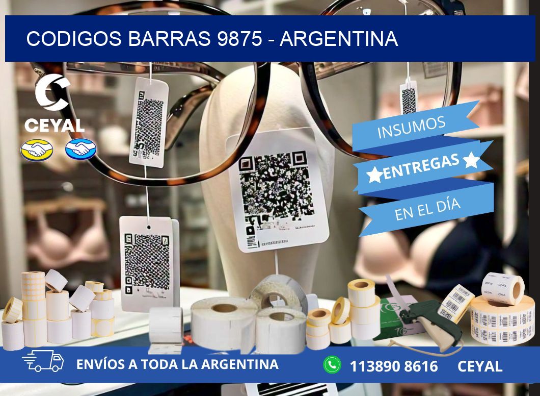 CODIGOS BARRAS 9875 - ARGENTINA