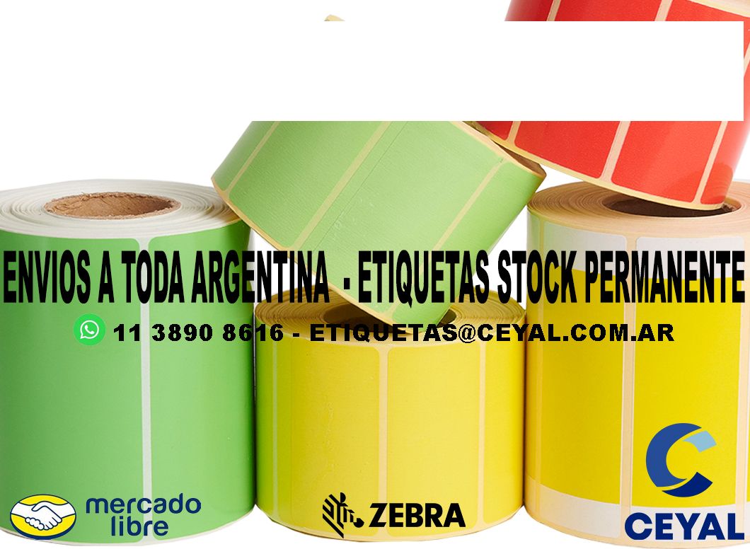 ETIQUETAS 22 x 56 - ARGENTINA ENVIOS X UBER MOTO