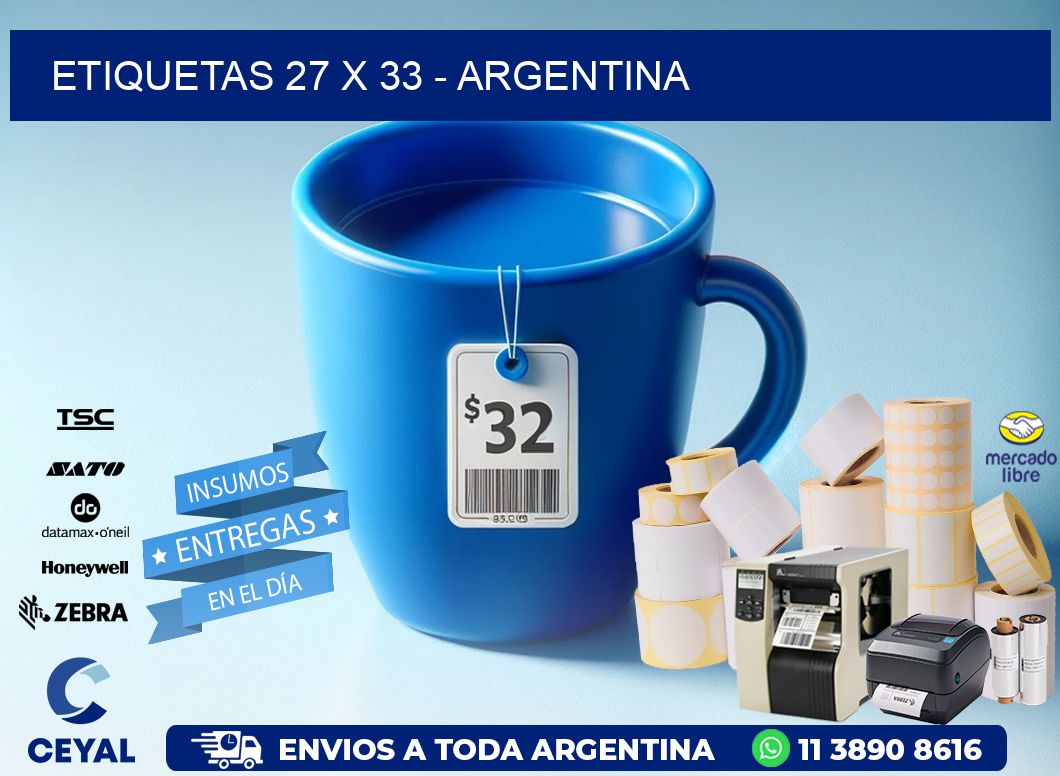 ETIQUETAS 27 x 33 - ARGENTINA