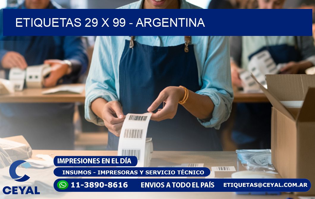 ETIQUETAS 29 x 99 - ARGENTINA