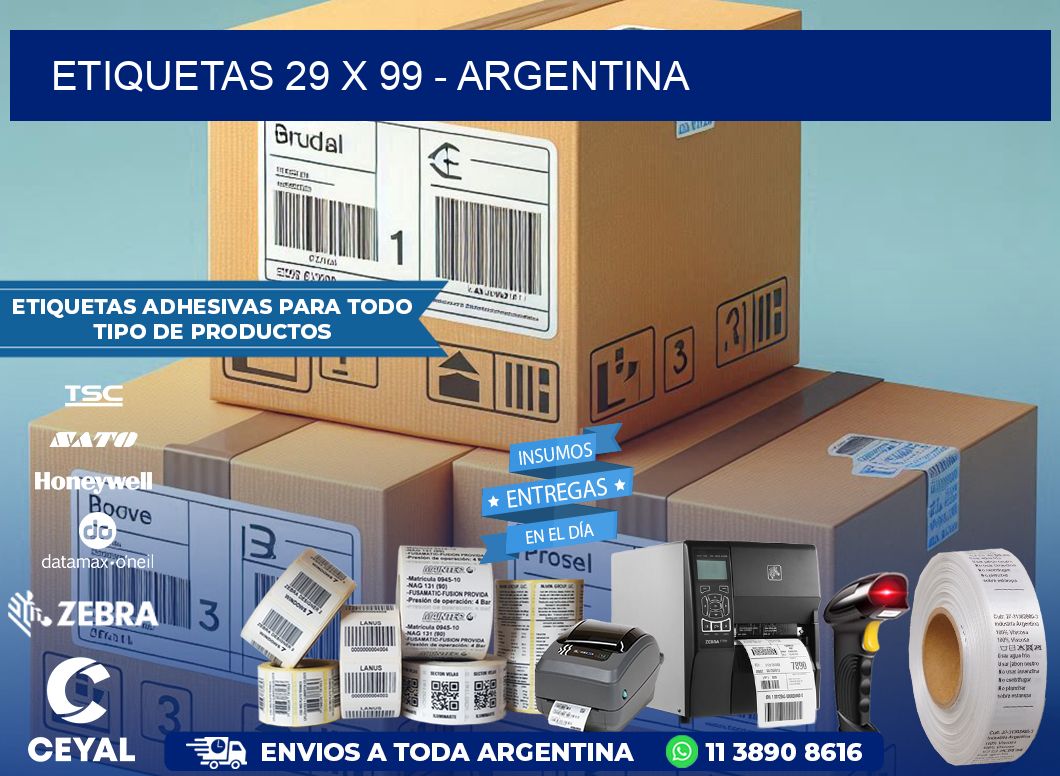 ETIQUETAS 29 x 99 - ARGENTINA