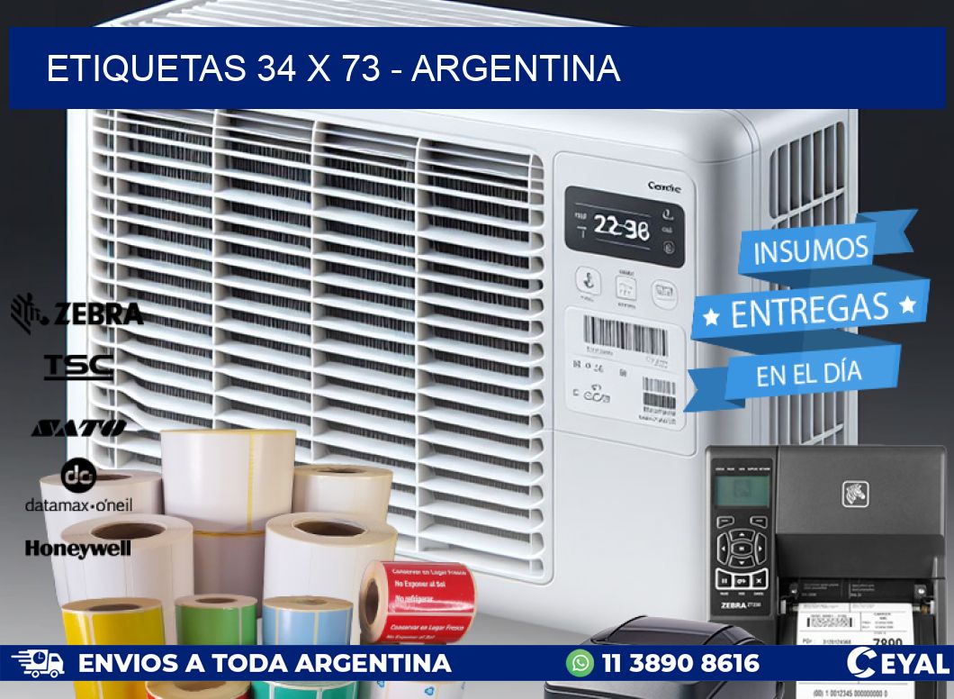 ETIQUETAS 34 x 73 - ARGENTINA