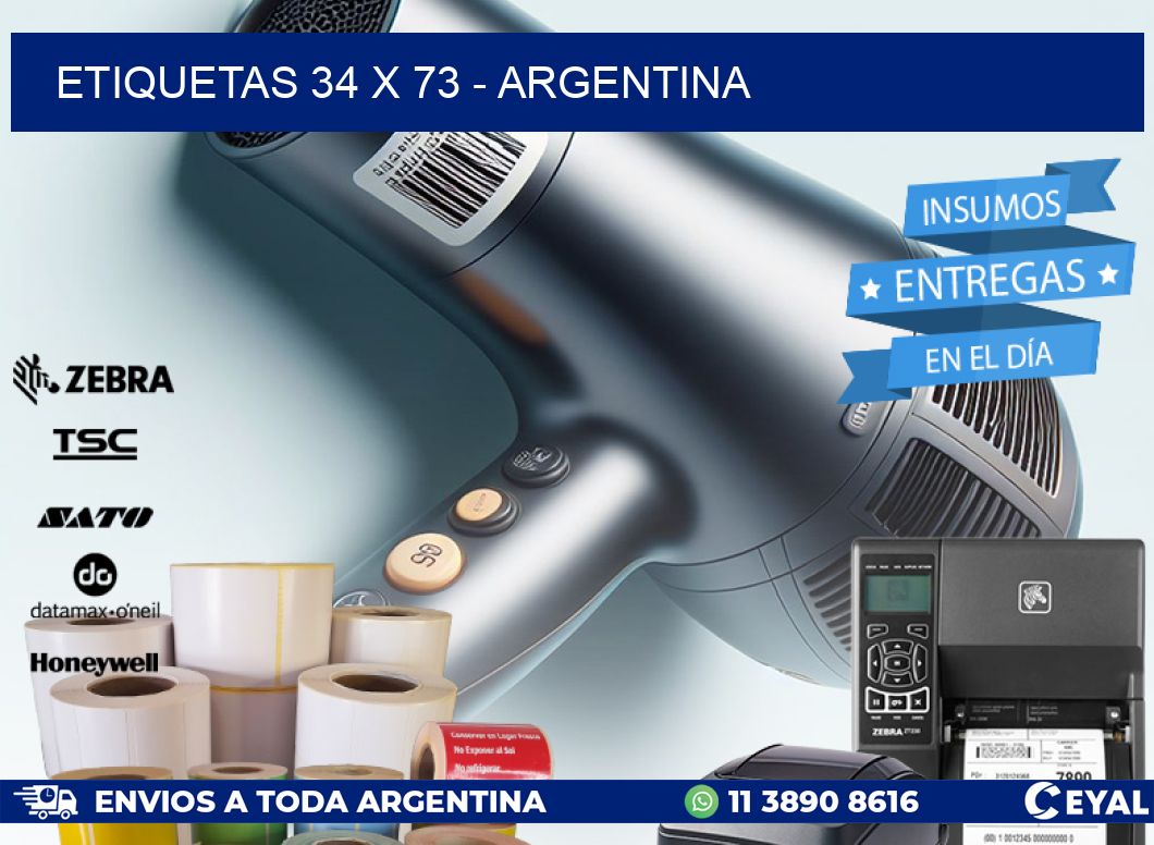 ETIQUETAS 34 x 73 - ARGENTINA