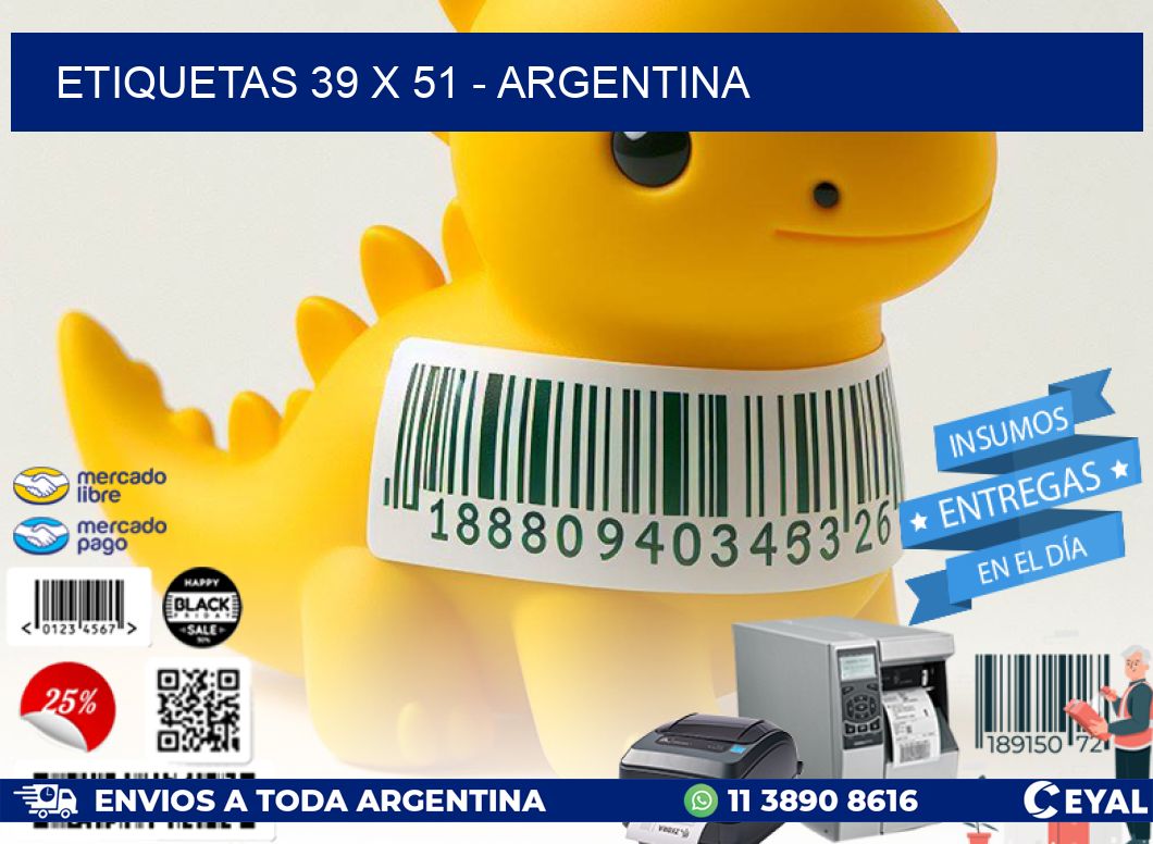 ETIQUETAS 39 x 51 - ARGENTINA