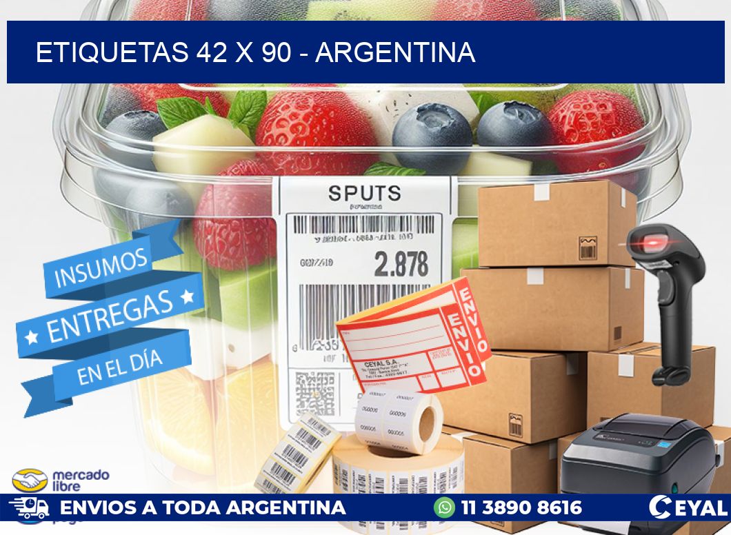 ETIQUETAS 42 x 90 - ARGENTINA