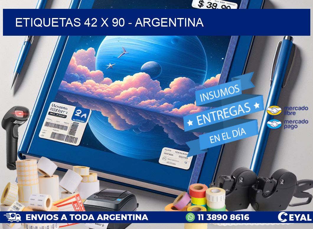 ETIQUETAS 42 x 90 - ARGENTINA