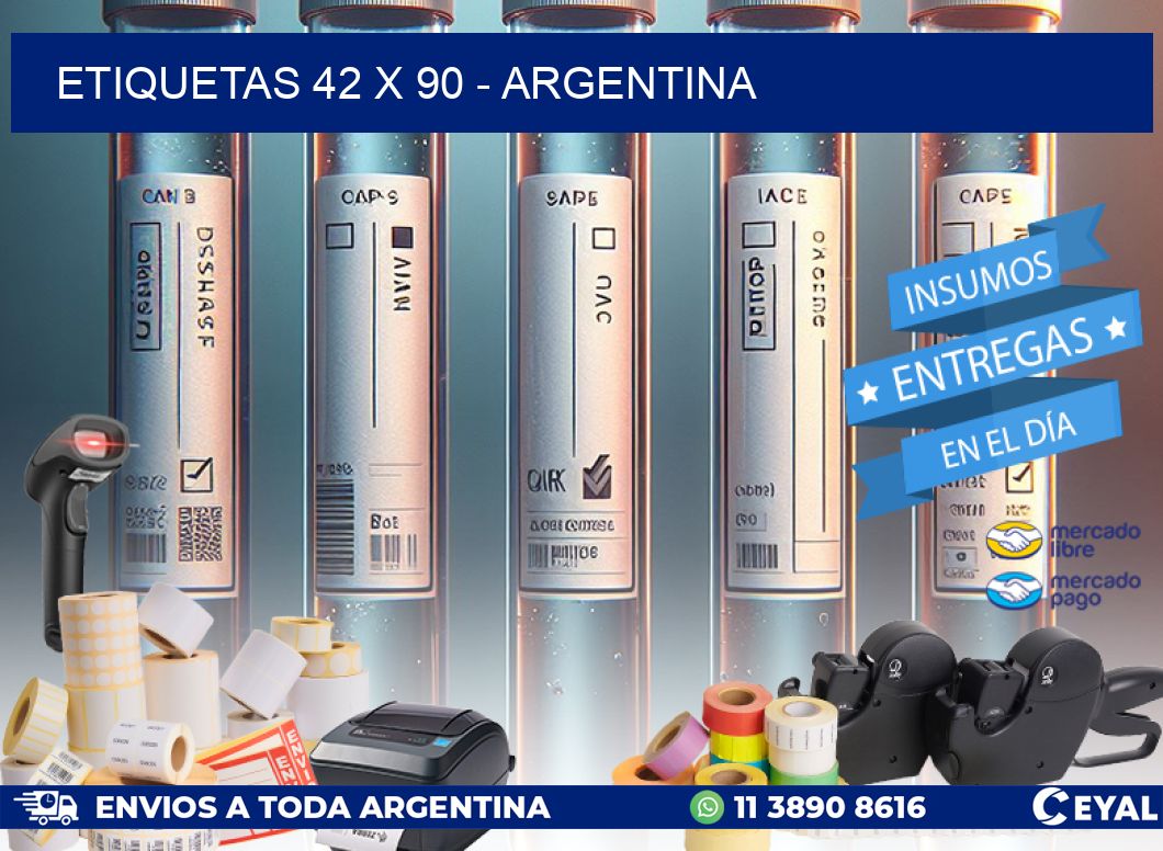 ETIQUETAS 42 x 90 - ARGENTINA