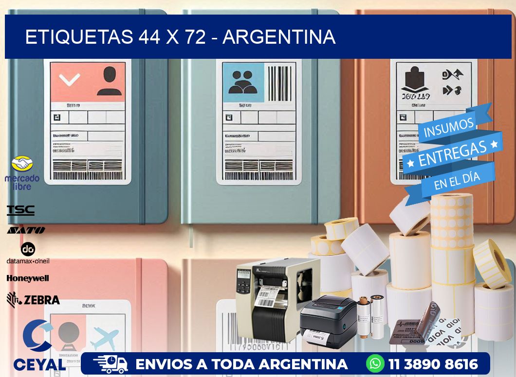 ETIQUETAS 44 x 72 - ARGENTINA