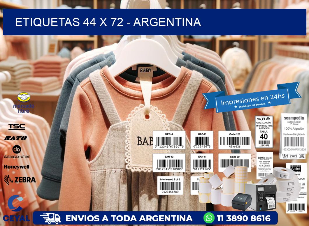 ETIQUETAS 44 x 72 - ARGENTINA