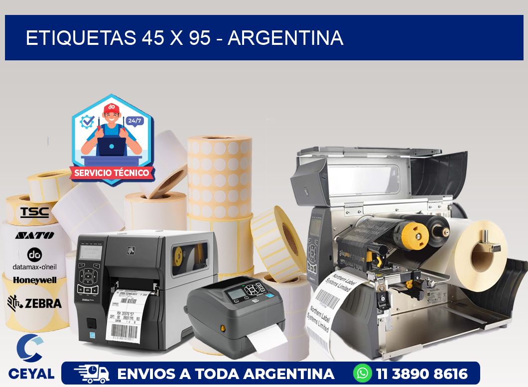 ETIQUETAS 45 x 95 - ARGENTINA