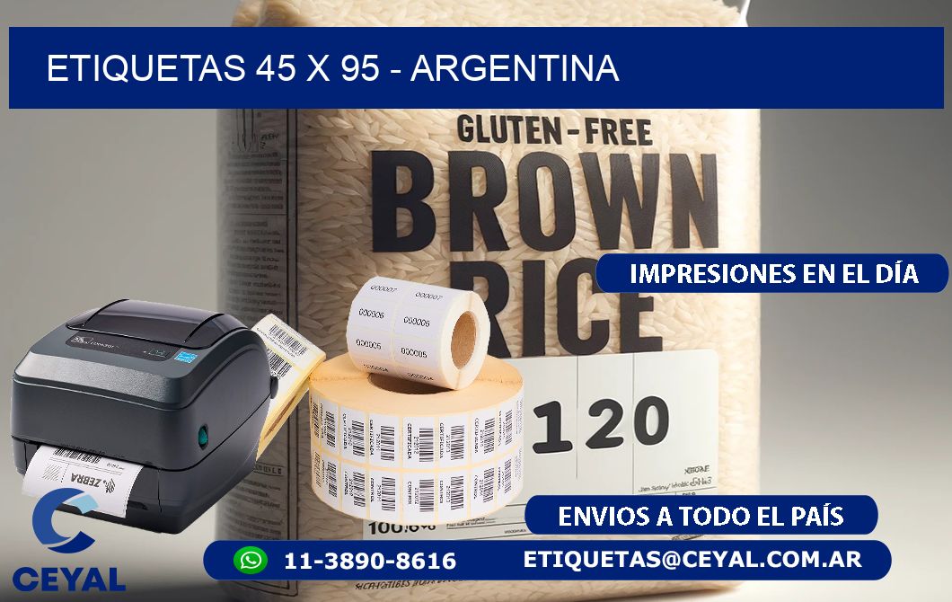 ETIQUETAS 45 x 95 - ARGENTINA