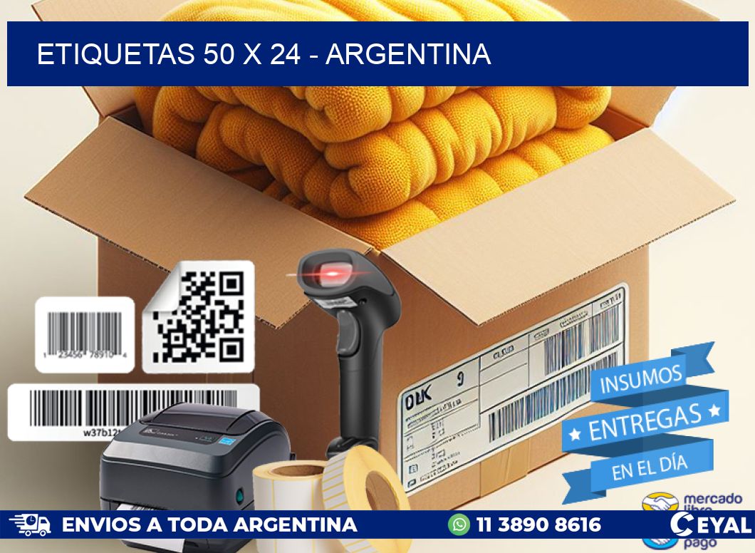 ETIQUETAS 50 x 24 - ARGENTINA