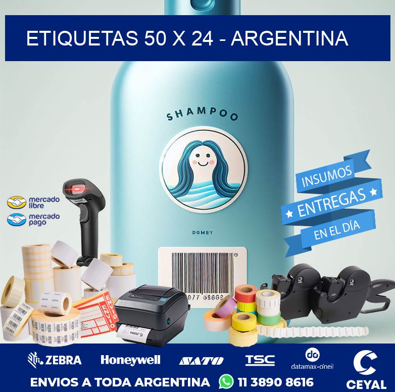 ETIQUETAS 50 x 24 - ARGENTINA