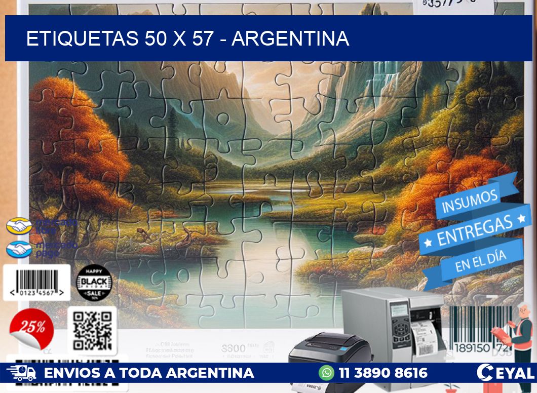 ETIQUETAS 50 x 57 - ARGENTINA