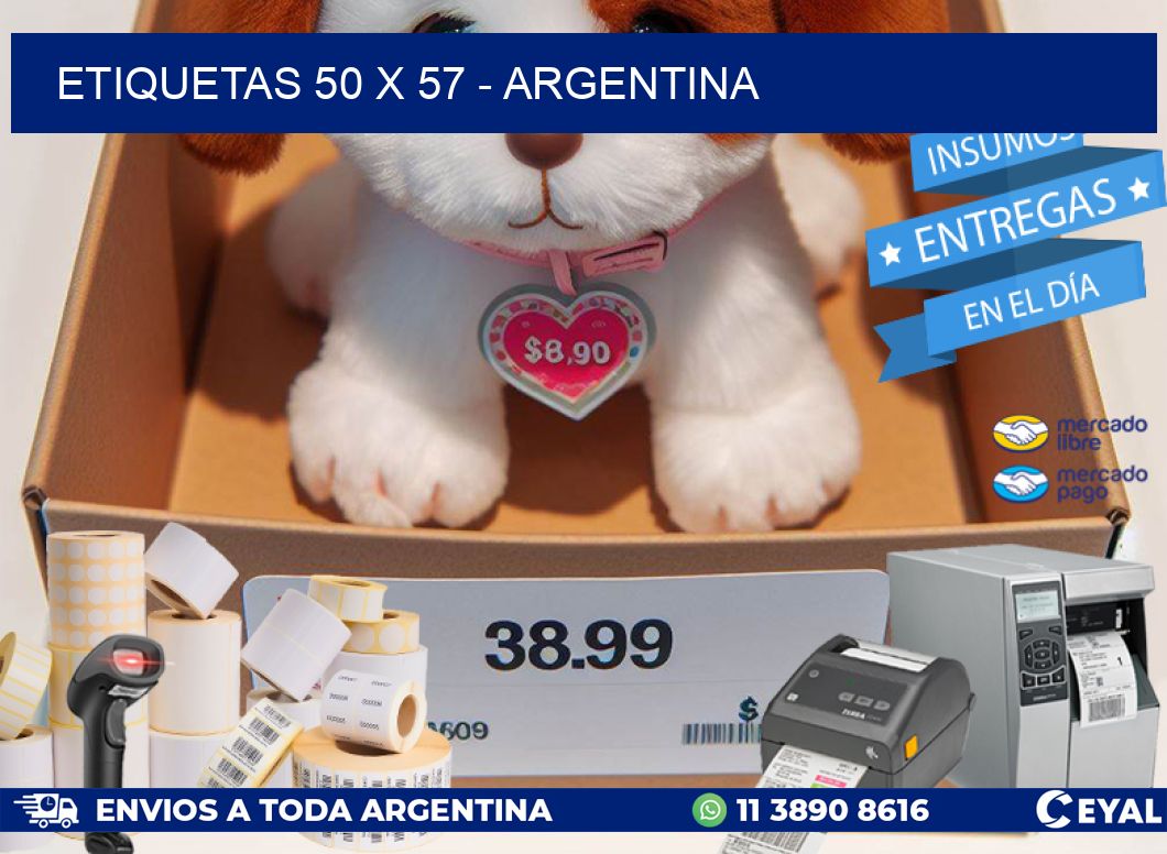ETIQUETAS 50 x 57 - ARGENTINA
