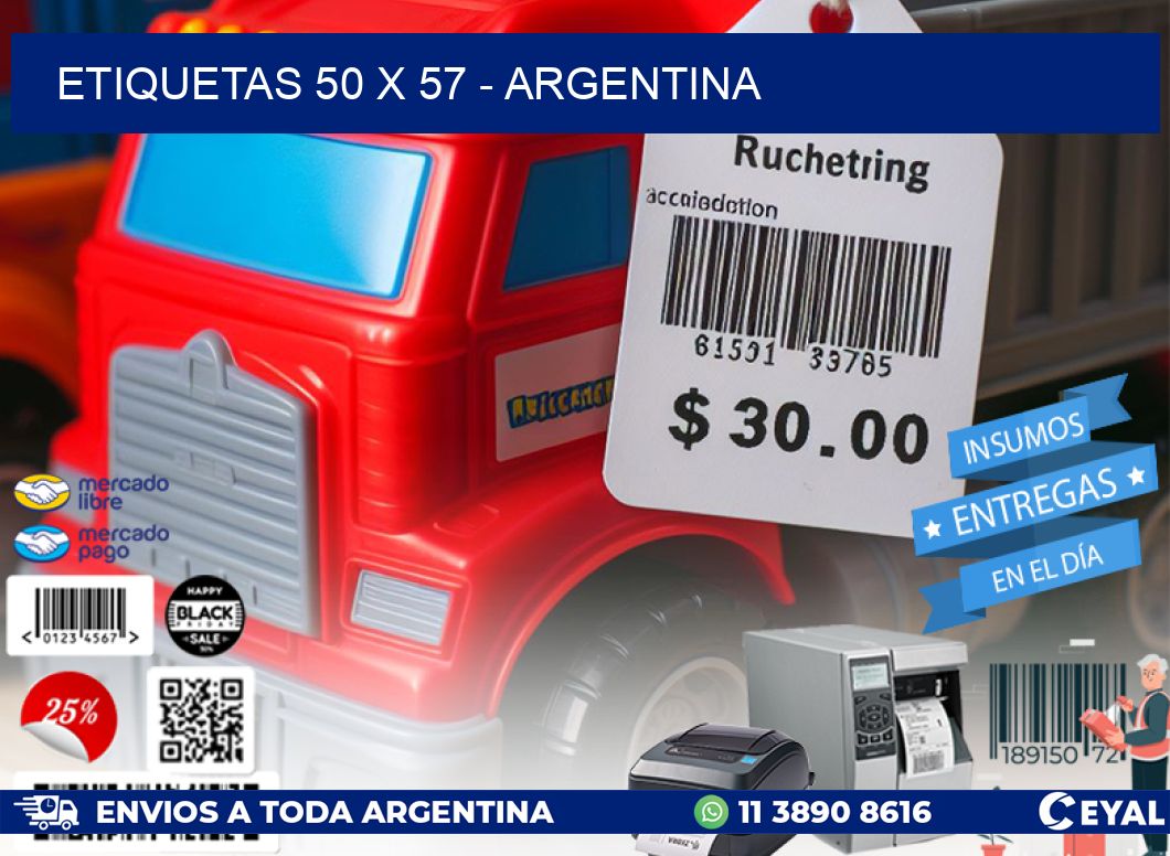 ETIQUETAS 50 x 57 - ARGENTINA