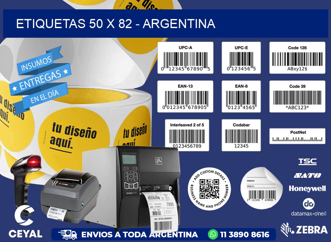ETIQUETAS 50 x 82 - ARGENTINA