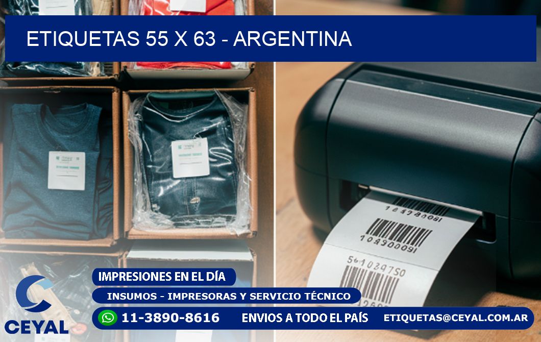 ETIQUETAS 55 x 63 - ARGENTINA