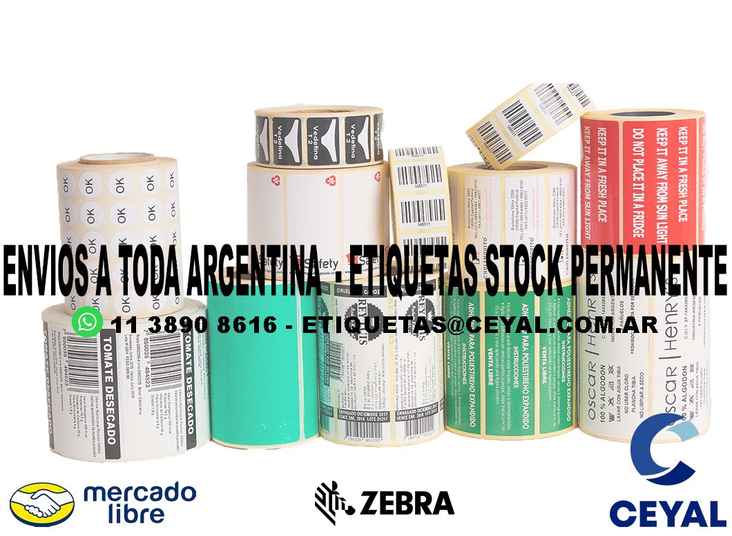 ETIQUETAS 58 x 38 - ARGENTINA