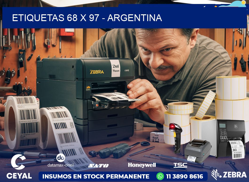 ETIQUETAS 68 x 97 - ARGENTINA