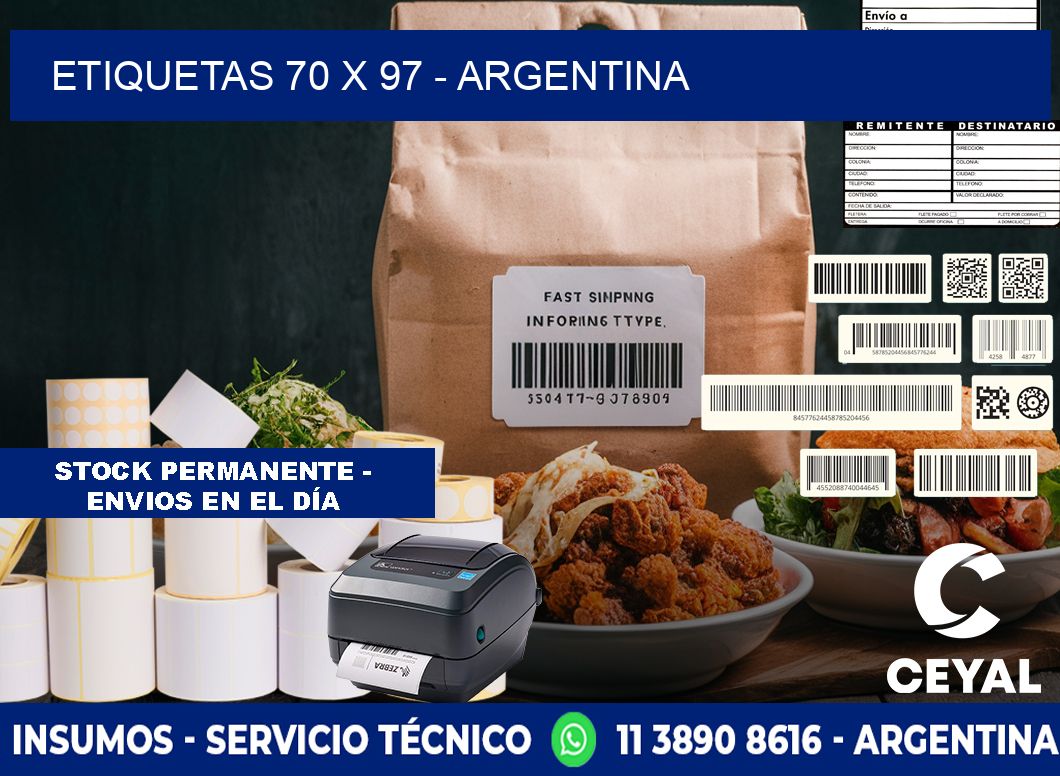 ETIQUETAS 70 x 97 - ARGENTINA