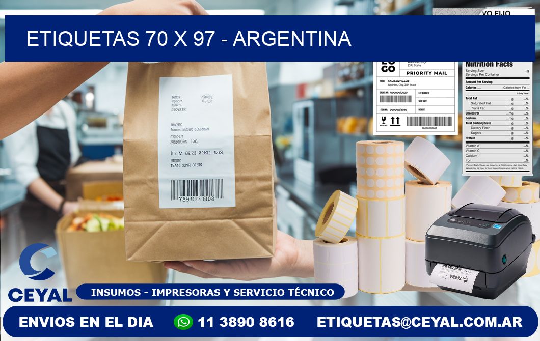 ETIQUETAS 70 x 97 - ARGENTINA