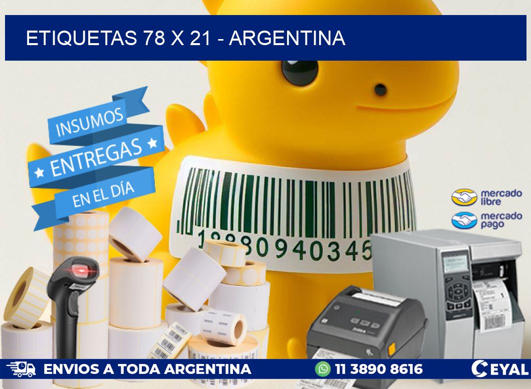 ETIQUETAS 78 x 21 - ARGENTINA