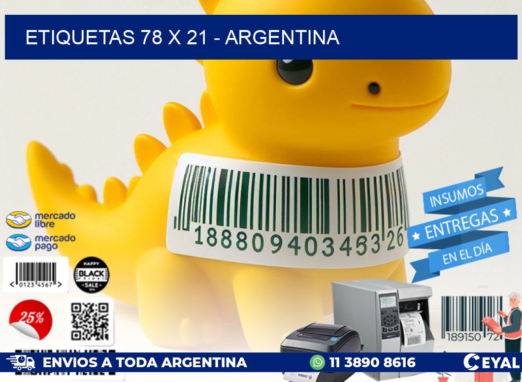 ETIQUETAS 78 x 21 - ARGENTINA