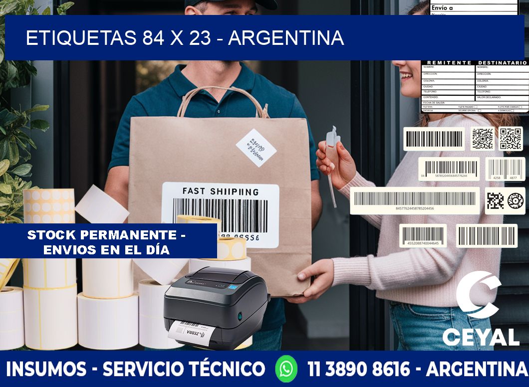 ETIQUETAS 84 x 23 - ARGENTINA