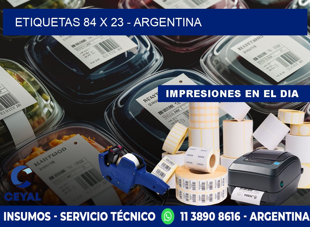 ETIQUETAS 84 x 23 - ARGENTINA