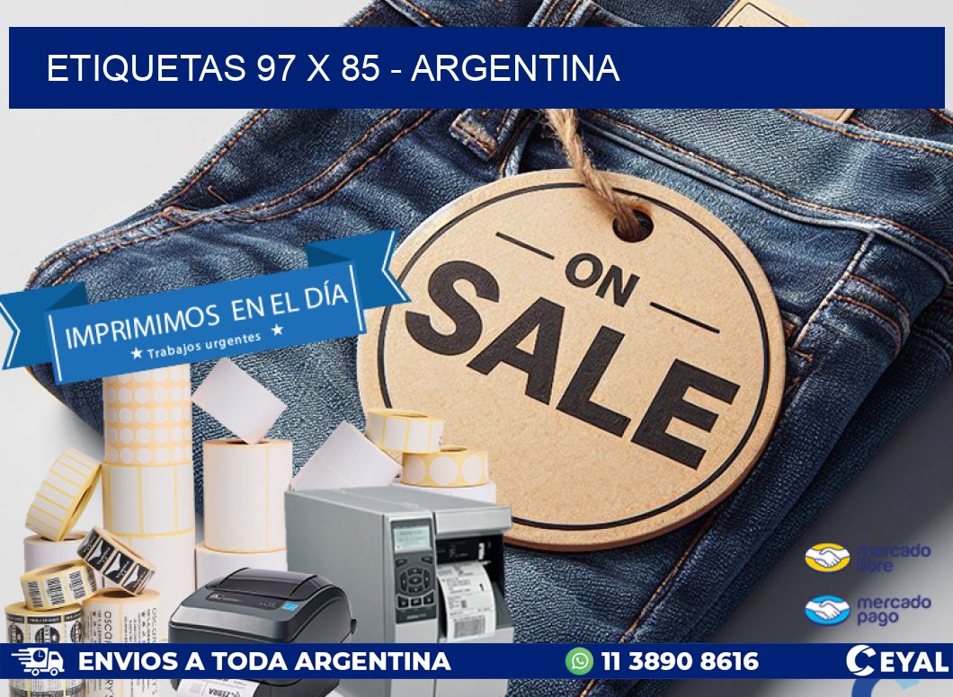 ETIQUETAS 97 x 85 - ARGENTINA