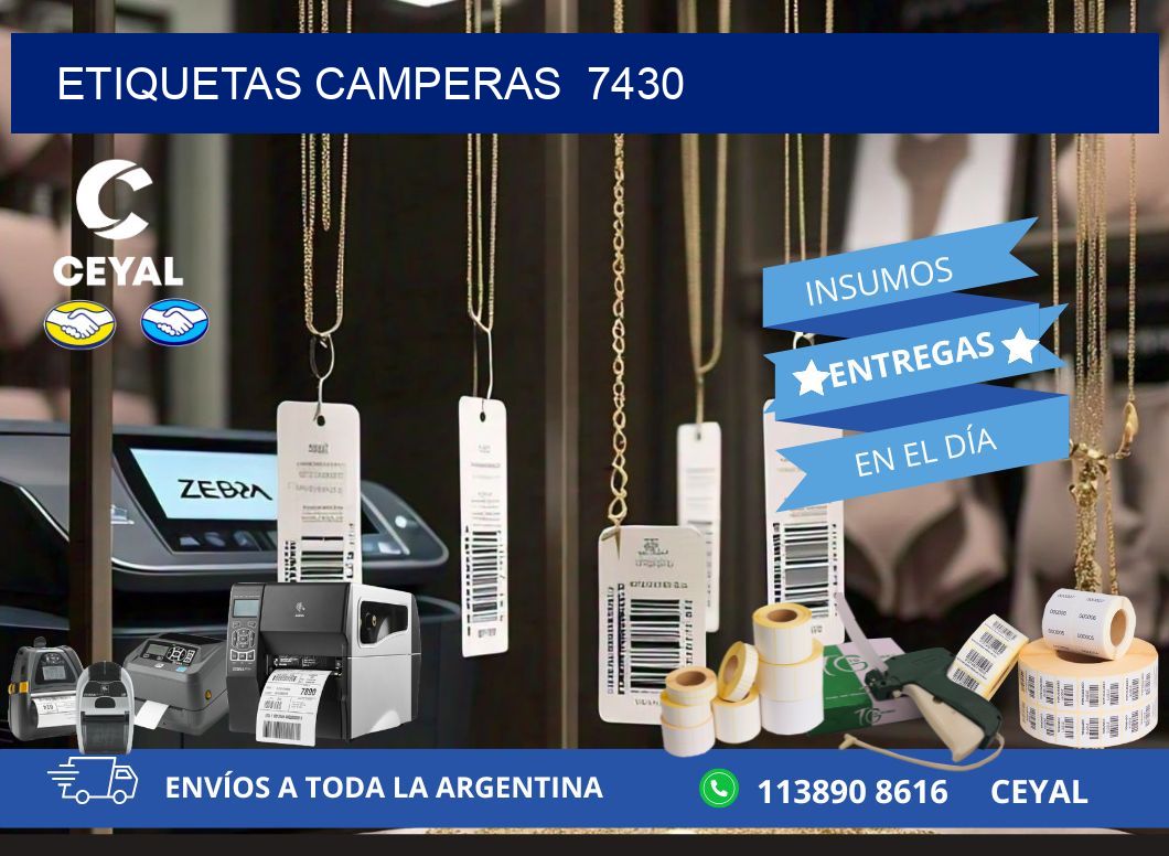 ETIQUETAS CAMPERAS  7430