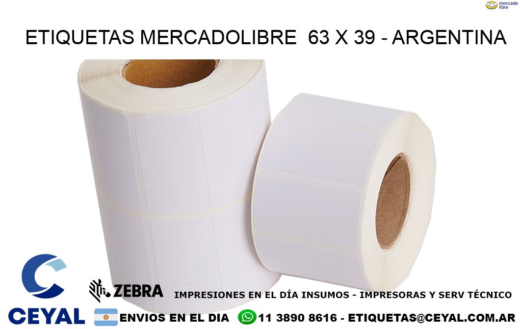 ETIQUETAS MERCADOLIBRE  63 x 39 – ARGENTINA