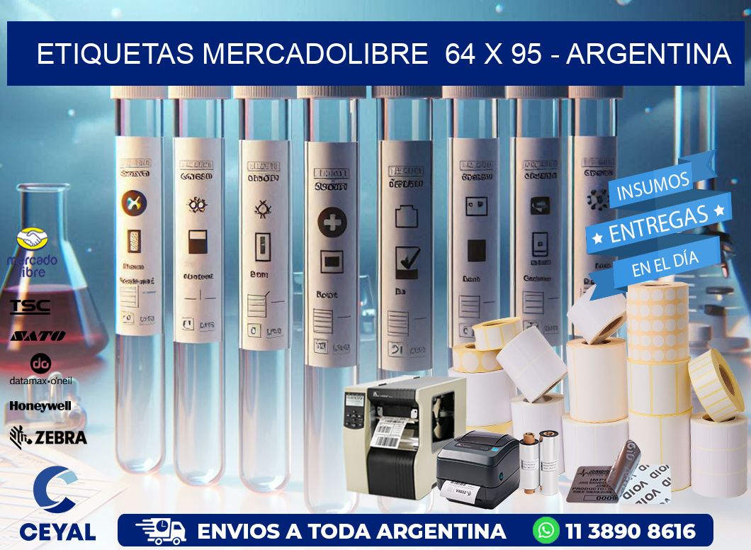 ETIQUETAS MERCADOLIBRE  64 x 95 – ARGENTINA